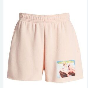 Boys Lie Pink Athletic Shorts with Elastic Waistband